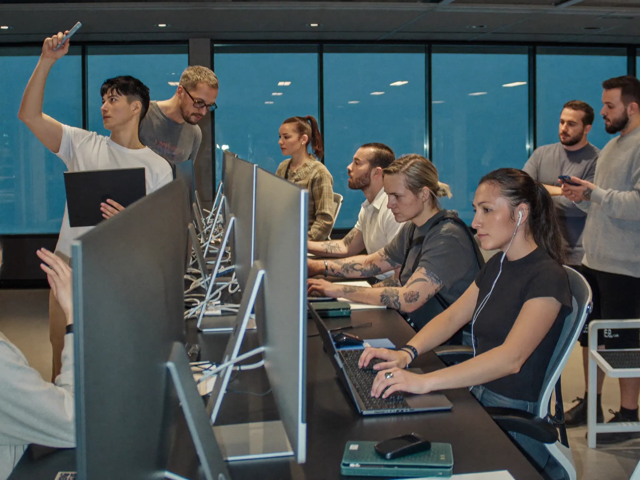 AI integration visualization showing intelligent automation workflows